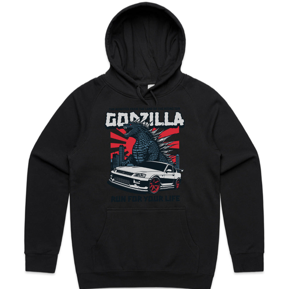 Godzilla Skyline" JDM T-Shirt – King of Monsters Meets King of the Streets
