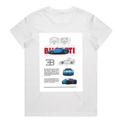 Bugatti EB Blueprint – Hypercar Enthusiast T-Shirt