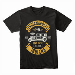 Indianapolis Vintage Hot Rod T-Shirt – Classic Muscle Car Tribute