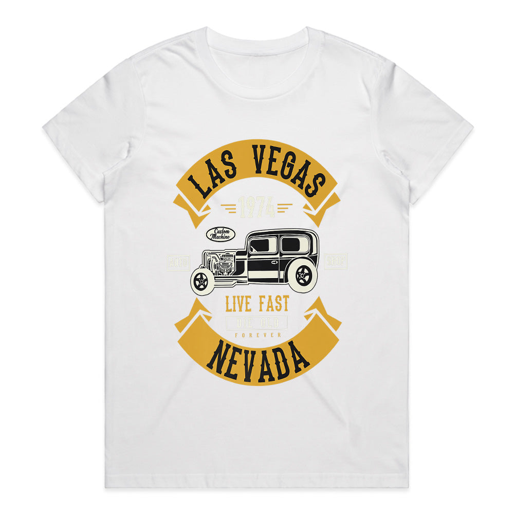 Las Vegas Vintage Hot Rod T-Shirt – Classic Muscle Car Lovers Tee