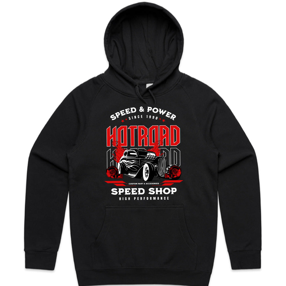 Hot Rod Speed Shop" T-Shirt – Vintage Muscle & High-Performance Style
