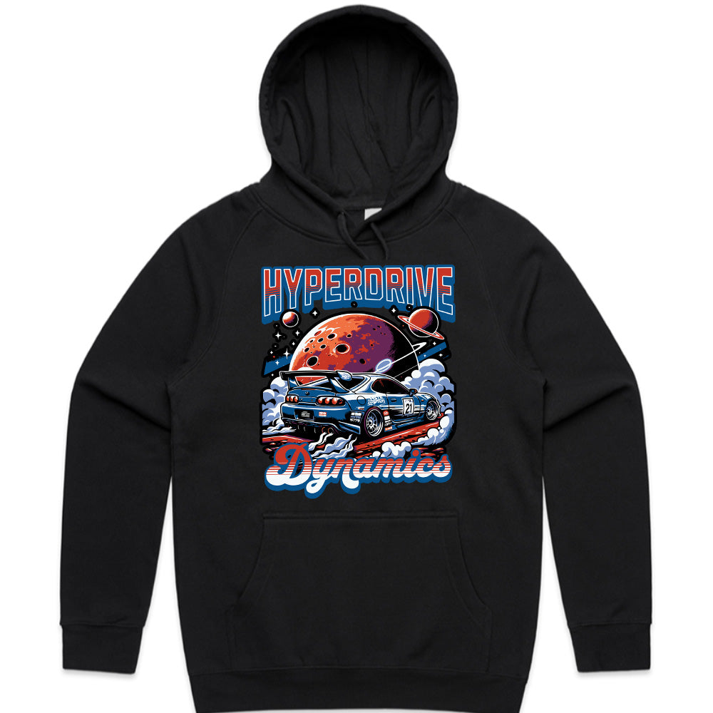 Hyperdrive Dynamics" Space-Themed JDM Racing T-Shirt – Cosmic Speed