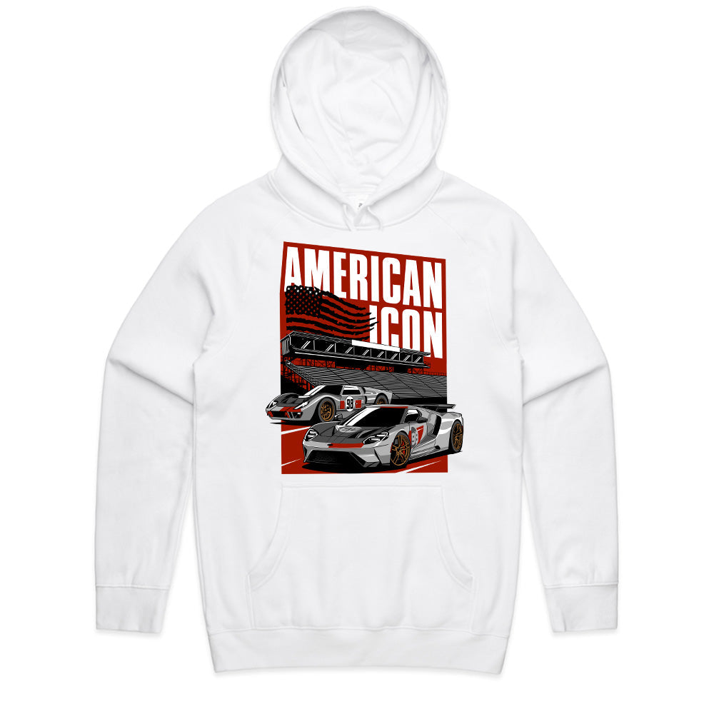 American Icon Ford GT – Legendary Supercar Racing T-Shirt