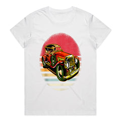 Vintage Hot Rod Sunset T-Shirt – Retro Classic Car Enthusiast Tee