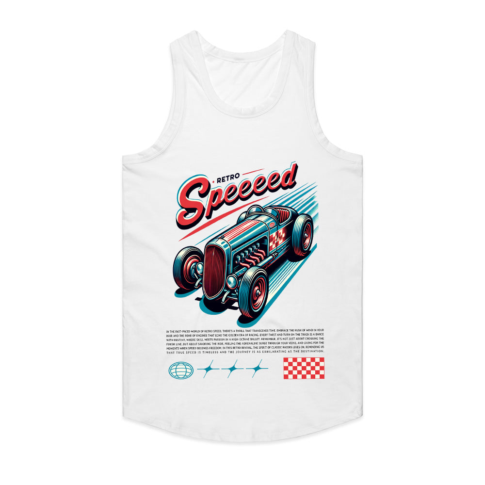 Retro Speed – Vintage Hot Rod Racing Graphic T-Shirt