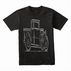 Vintage Rat Rod Pickup T-Shirt – Classic Hot Rod Steampunk Art for Car Enthusiasts