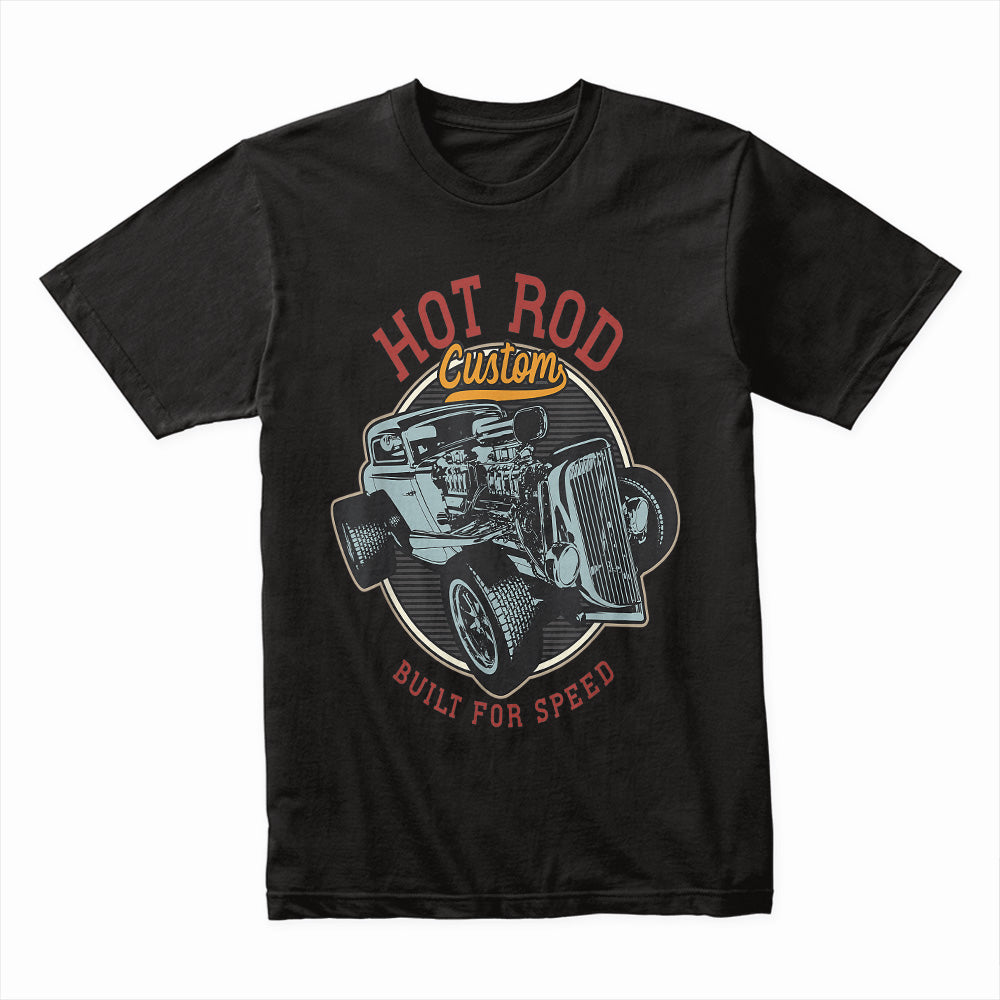Vintage Hot Rod Custom T-Shirt – Built for Speed, Classic Muscle Car Apparel