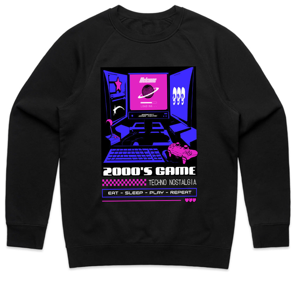 Retro 2000s Gaming T-Shirt - "Techno Nostalgia" Cyberpunk Aesthetic