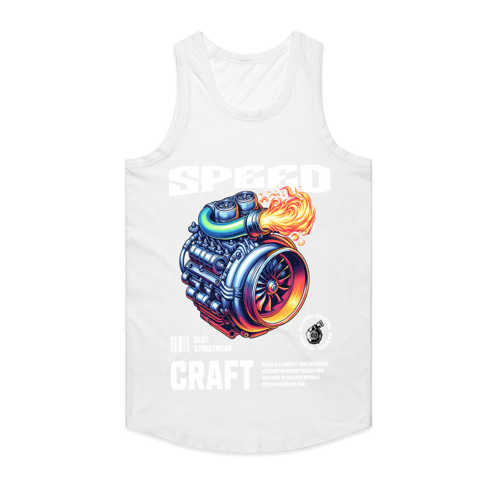 "Speed Craft" Turbo Engine Streetwear T-Shirt – Performance Power & Adrenaline