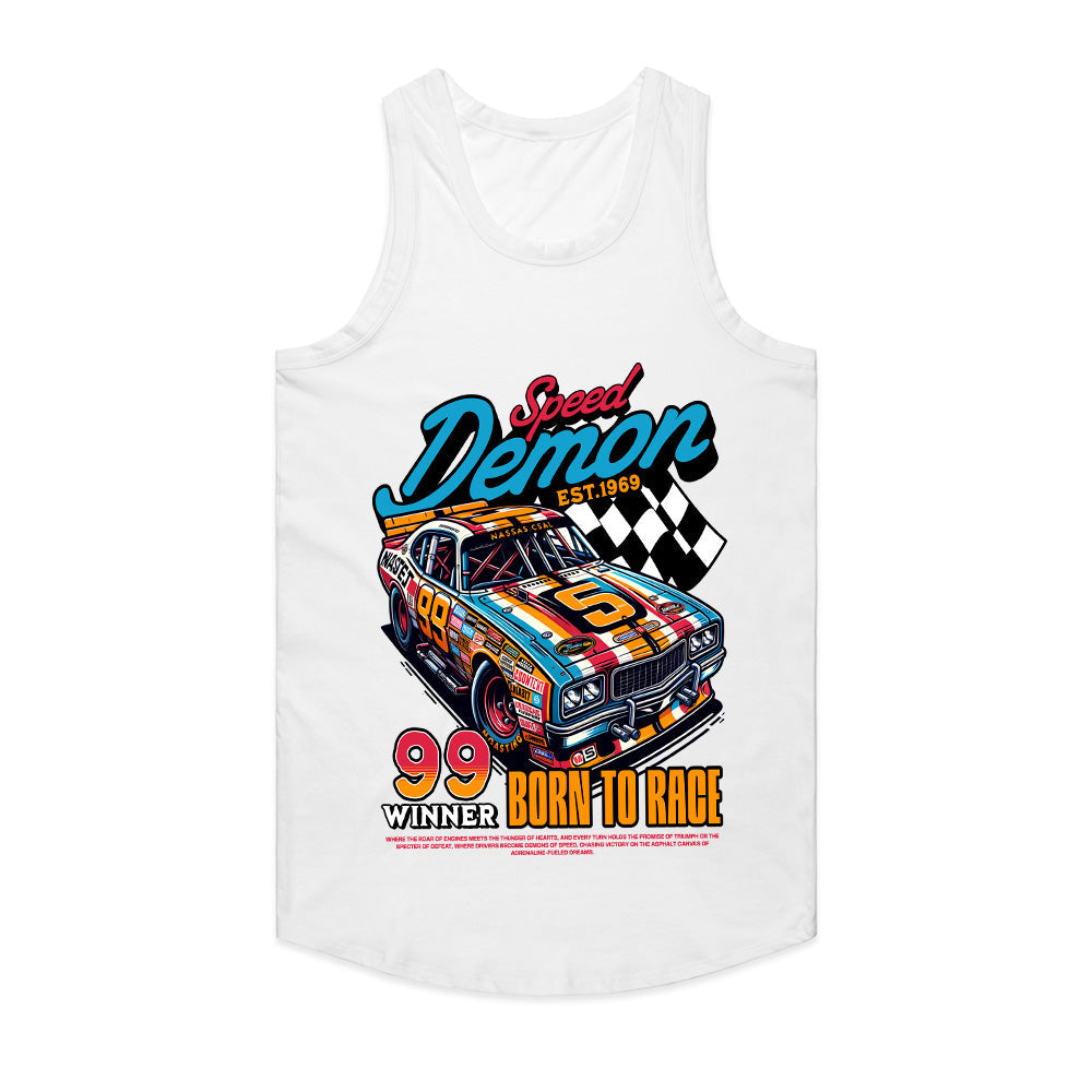 "Speed Demon 99" Retro Racing T-Shirt – Vintage NASCAR Inspired Classic Racer Tee
