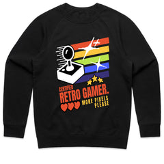 Certified Retro Gamer T-Shirt – Classic Arcade Joystick & Pixel Art