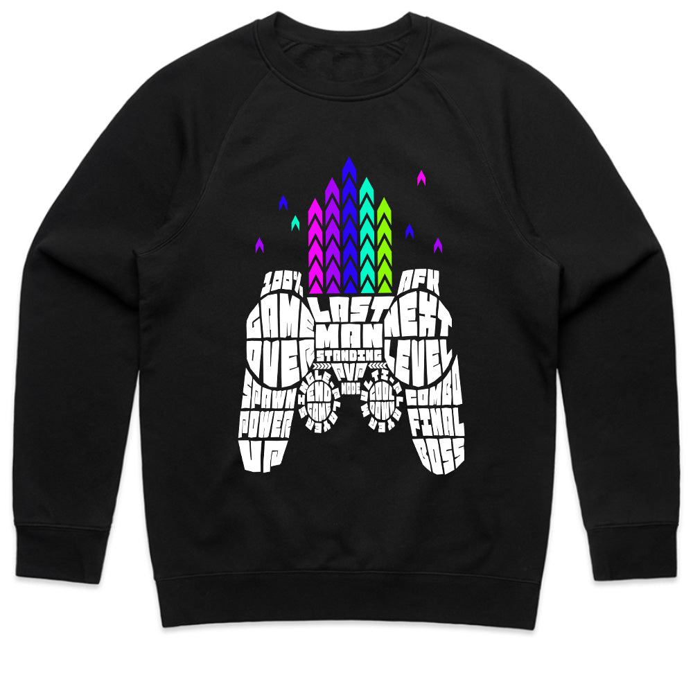 Gaming Typography T-Shirt - "Game Over | Last Man Standing" Gamer Controller Design