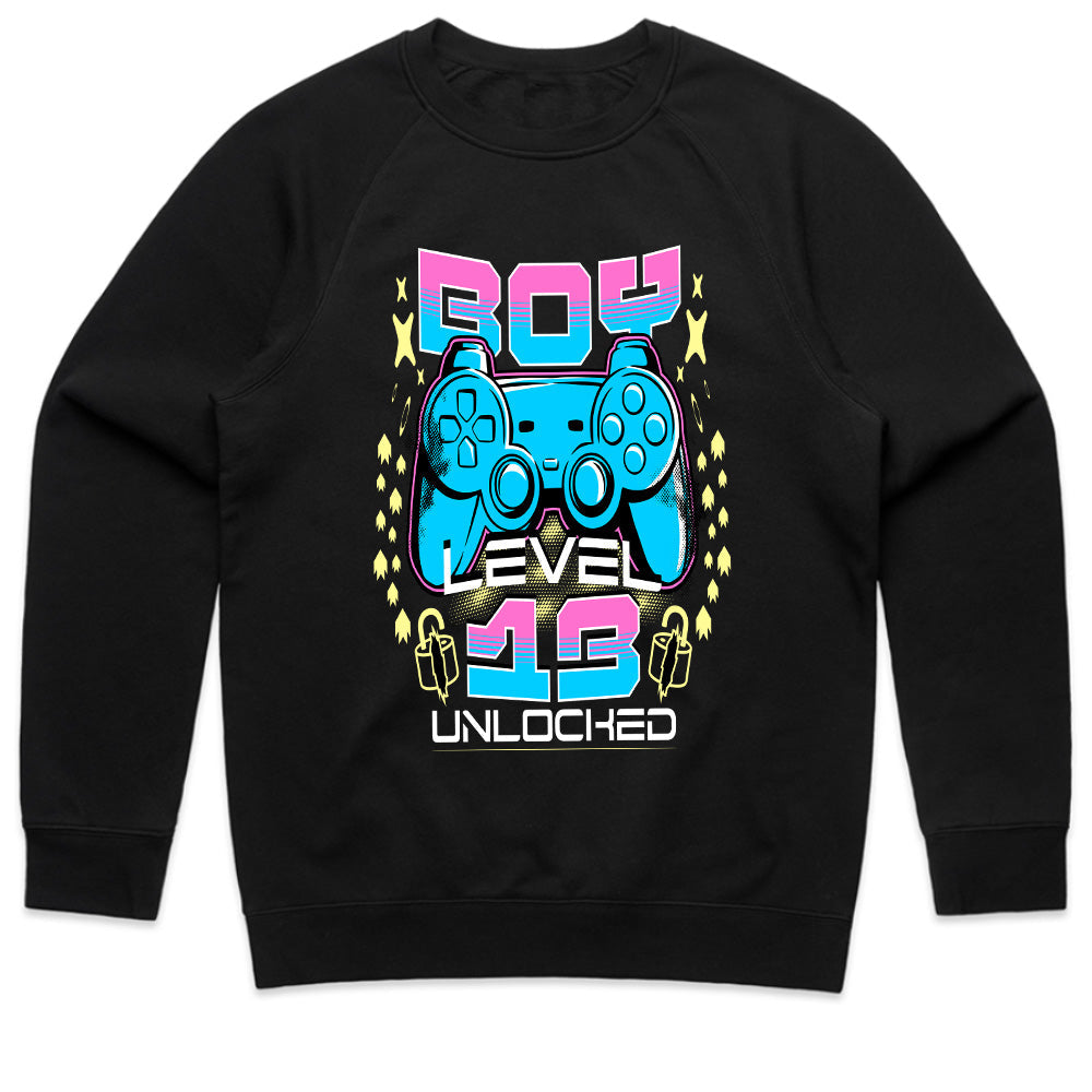 "Level 13 Unlocked Gamer T-Shirt – Cool Gaming Birthday Tee for Boys"