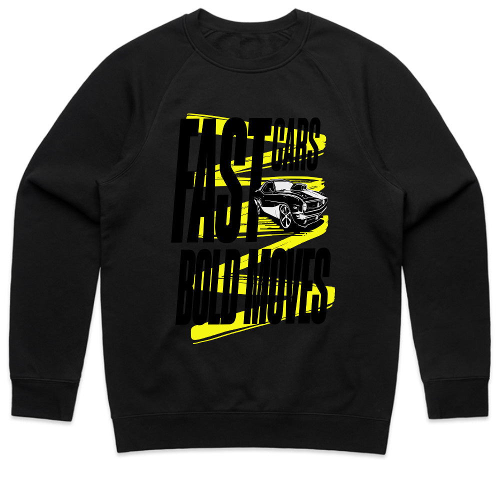 Fast Cars, Bold Moves – High-Speed Muscle Car Streetwear T-Shirt