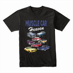 Muscle Car Heaven T-Shirt – Vintage Classic Hot Rod & American Muscle Car Tee