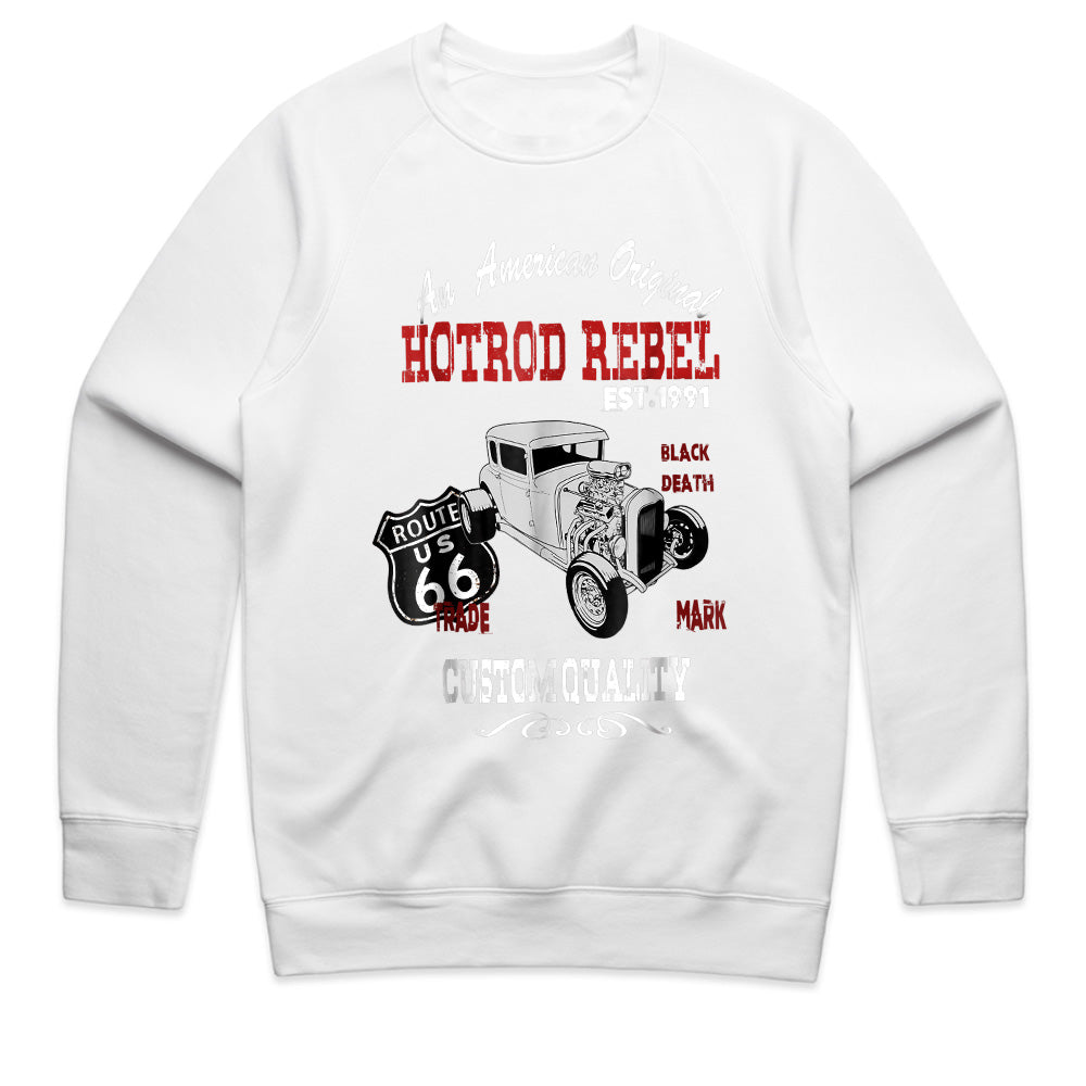 Hotrod Rebel Route 66 T-Shirt – Vintage Custom Quality American Classic Car Tee