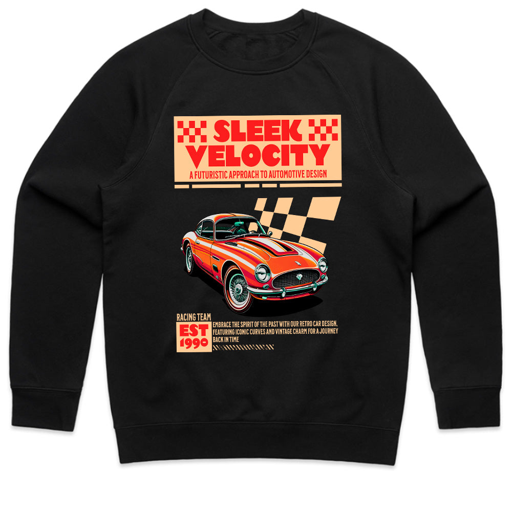 Sleek Velocity – Retro Racing Classic Car Streetwear T-Shirt