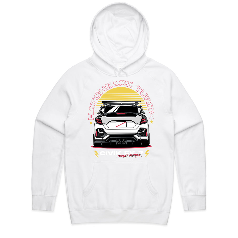 Hatchback Turbo Street Fighter – JDM Performance T-Shirt