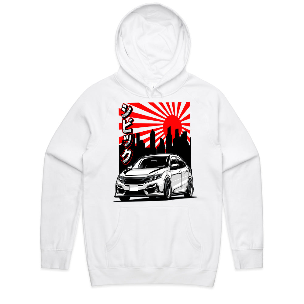 JDM Honda Civic Rising Sun – Premium Graphic T-Shirt