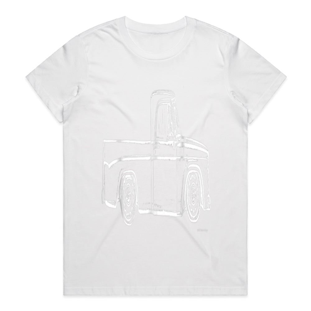 Vintage Sweptline Truck T-Shirt – Classic Slammed & Bagged Hot Rod Tee