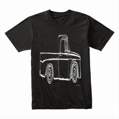 Vintage Sweptline Truck T-Shirt – Classic Slammed & Bagged Hot Rod Tee