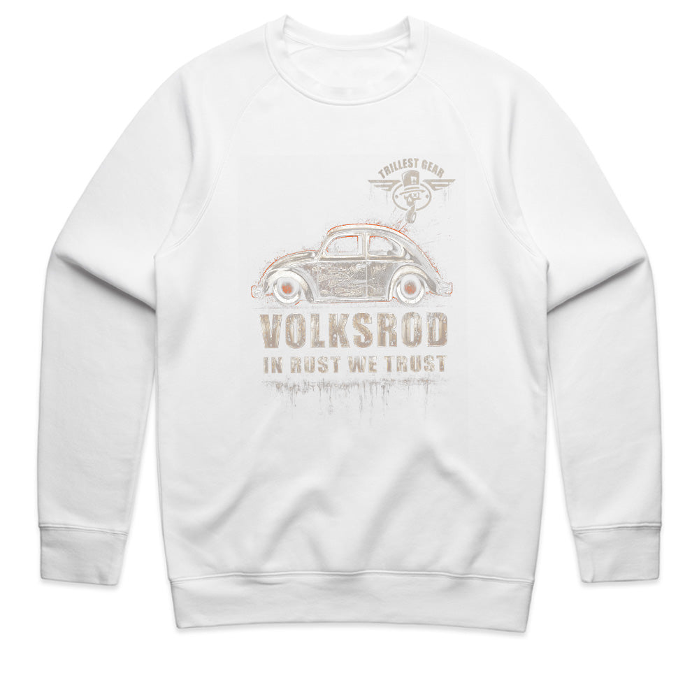 Vintage Volksrod "In Rust We Trust" T-Shirt – Classic Rat Rod Beetle Tee