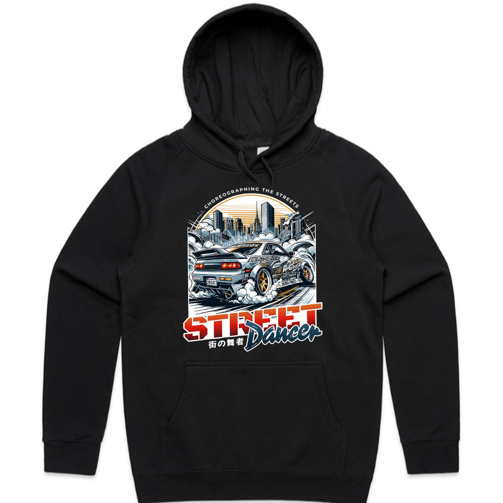 Street Dancer Drifting T-Shirt – JDM Car Culture & Urban Style
