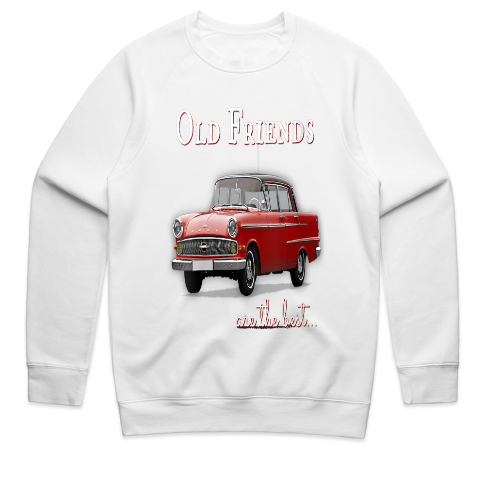 Old Friends Are The Best" Classic Car Vintage Sweatshirt