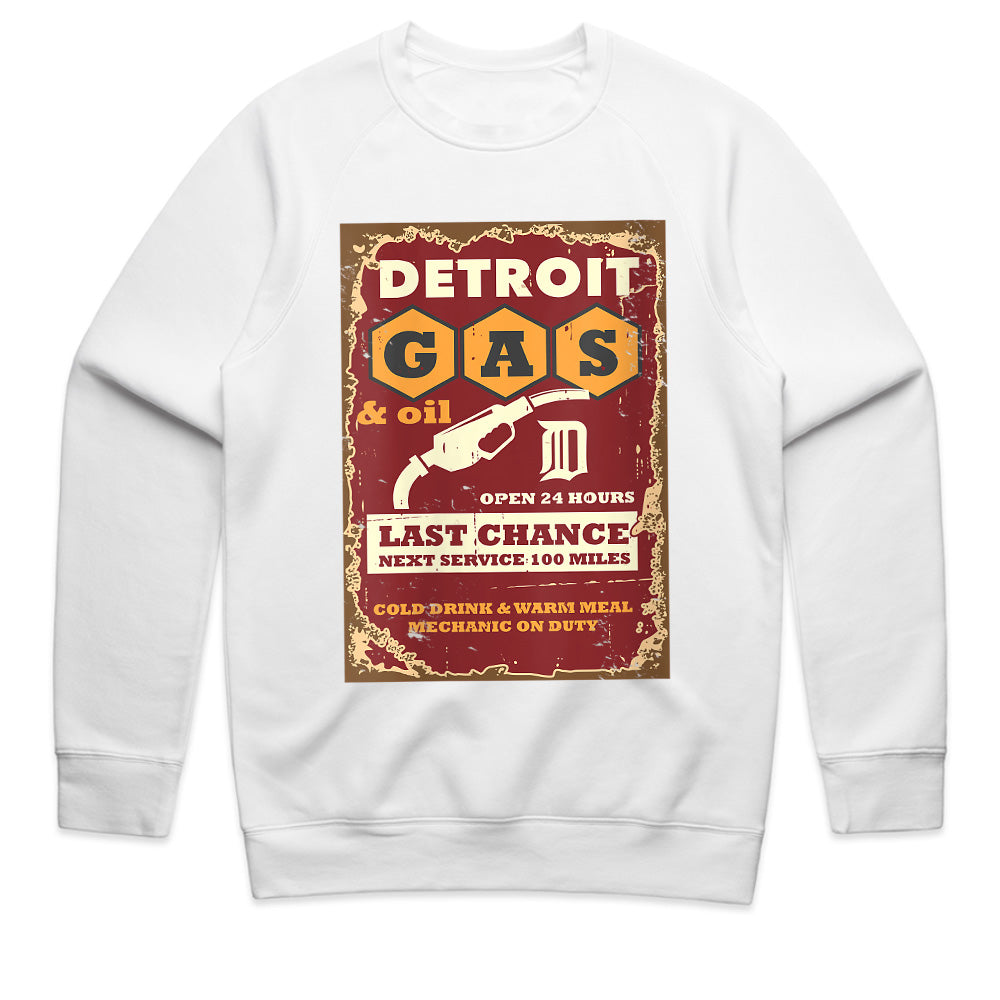 Detroit Gas & Oil" Vintage Service Station Sweatshirt