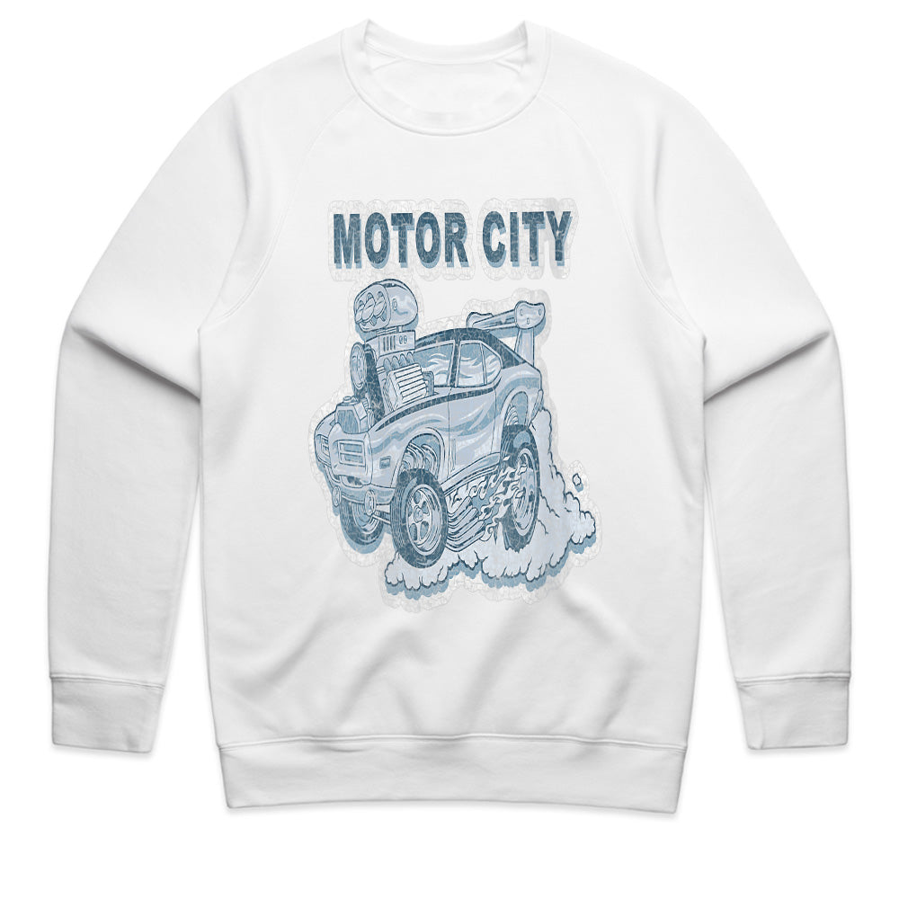 Motor City Muscle" Vintage Hot Rod Sweatshirt