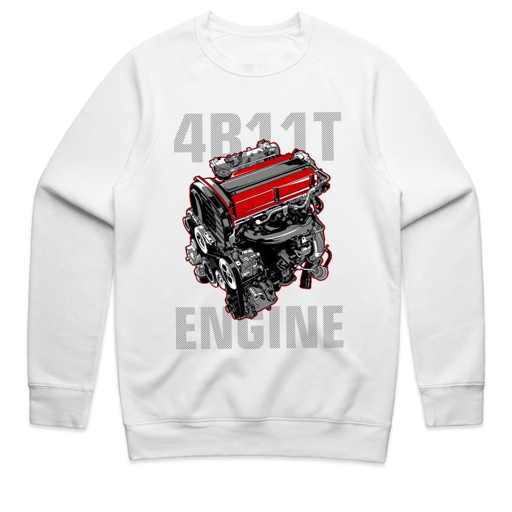 4B11T Engine T-Shirt – Mitsubishi Turbo Power!