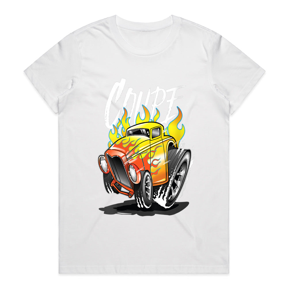 Flaming Coupe Hot Rod Sweatshirt" – Vintage Gasser Style
