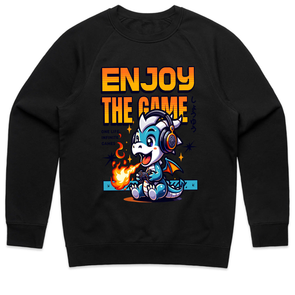 Gamer Dragon T-Shirt – "Enjoy the Game" Cute Gaming Dragon Design