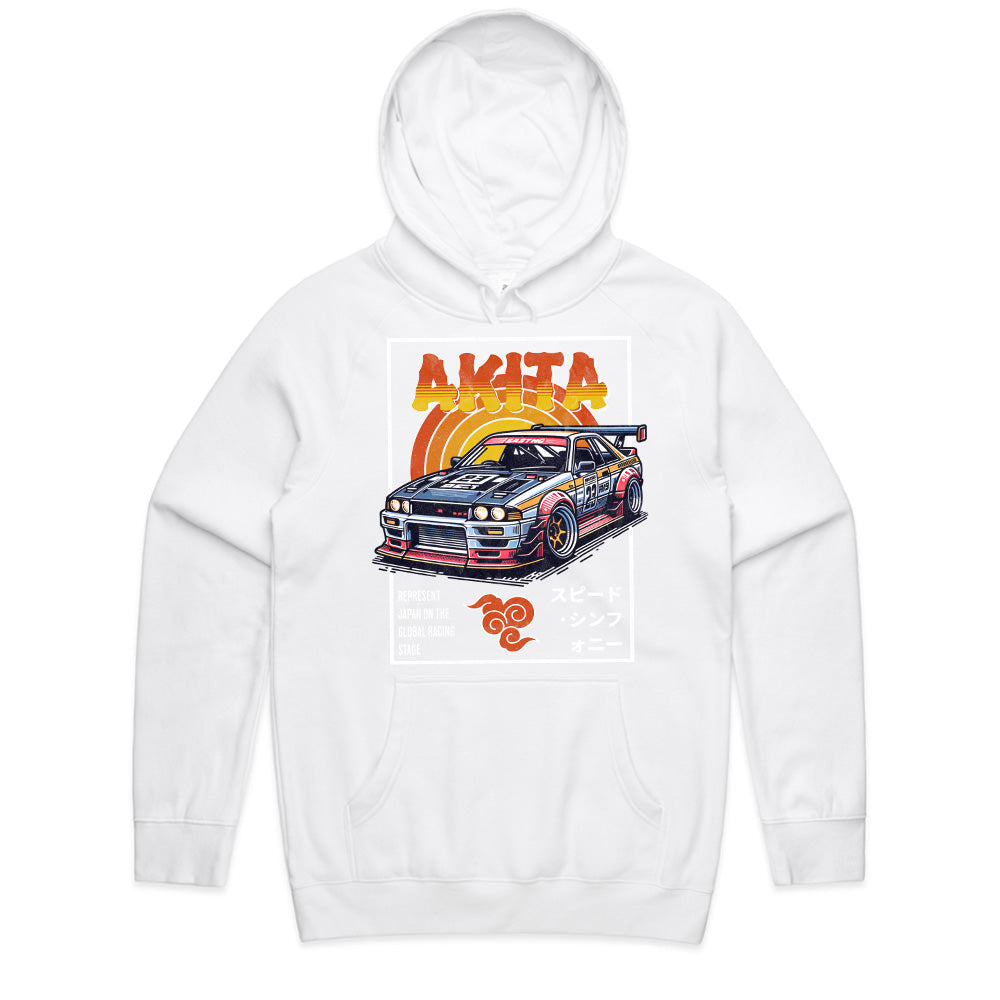 Akita Speed Demon – Retro JDM Racing Tee