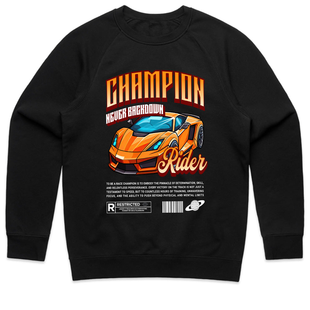 Champion Rider – Never Back Down Racing Streetwear T-Shirt