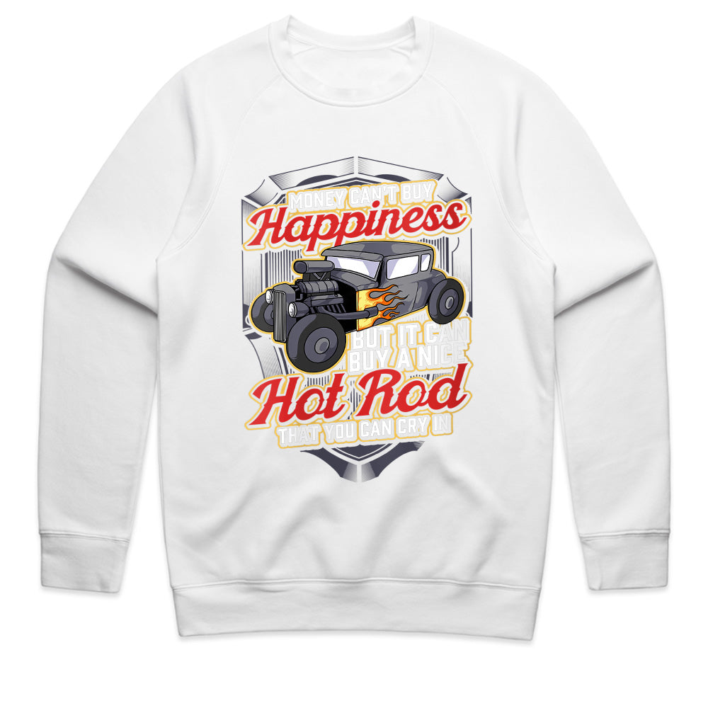 Happiness is a Hot Rod" Vintage Car Enthusiast Sweatshirt