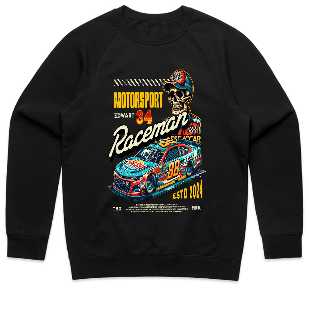 Vintage Racing Skull & Speedster Graphic T-Shirt – Motorsport Streetwear