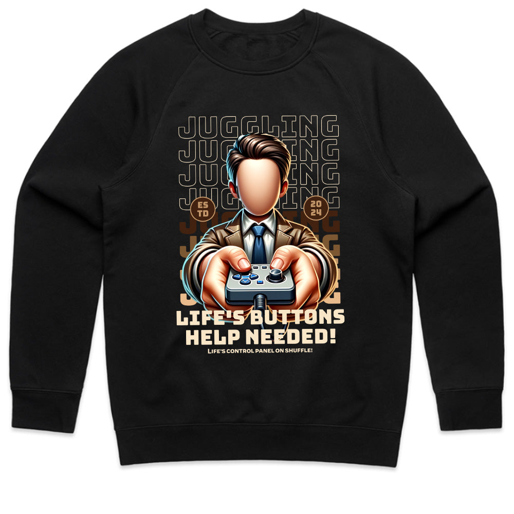 Life’s Buttons – Help Needed! Gamer Juggling Mode T-Shirt