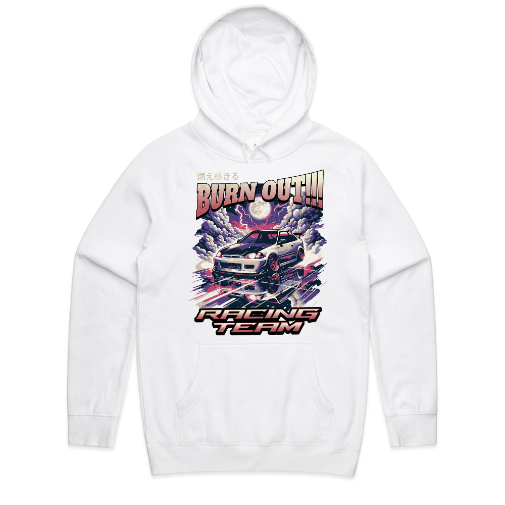 Burn Out Racing Team – Neon Night Drift Tee