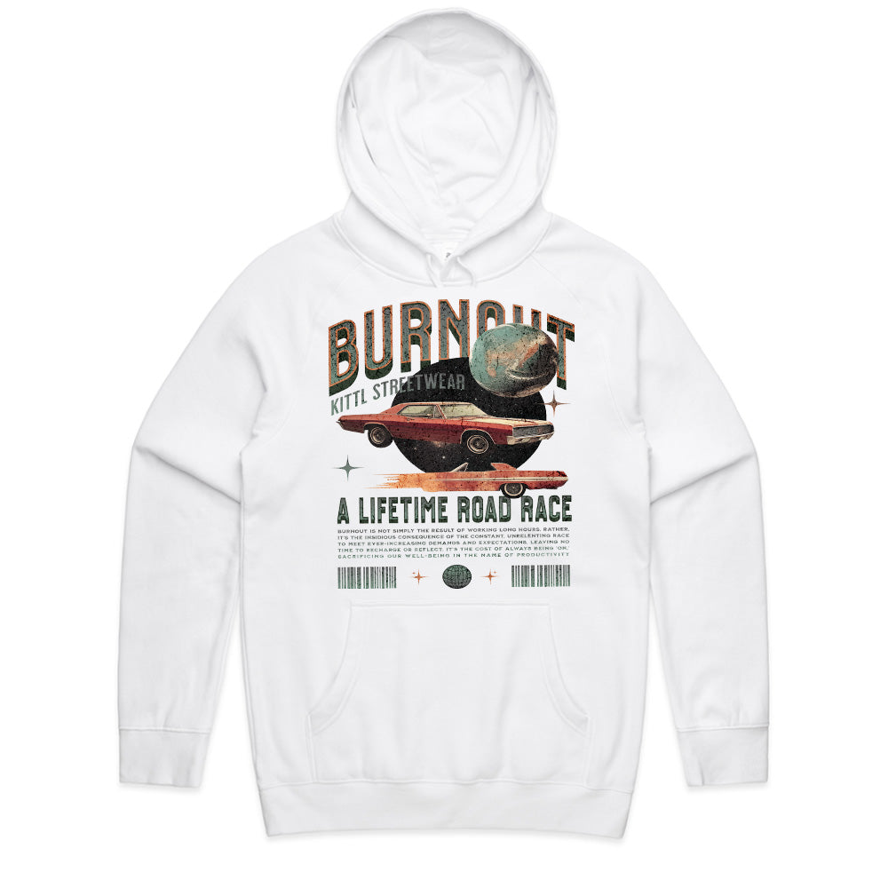 Burnout – A Lifetime Road Race Vintage Tee