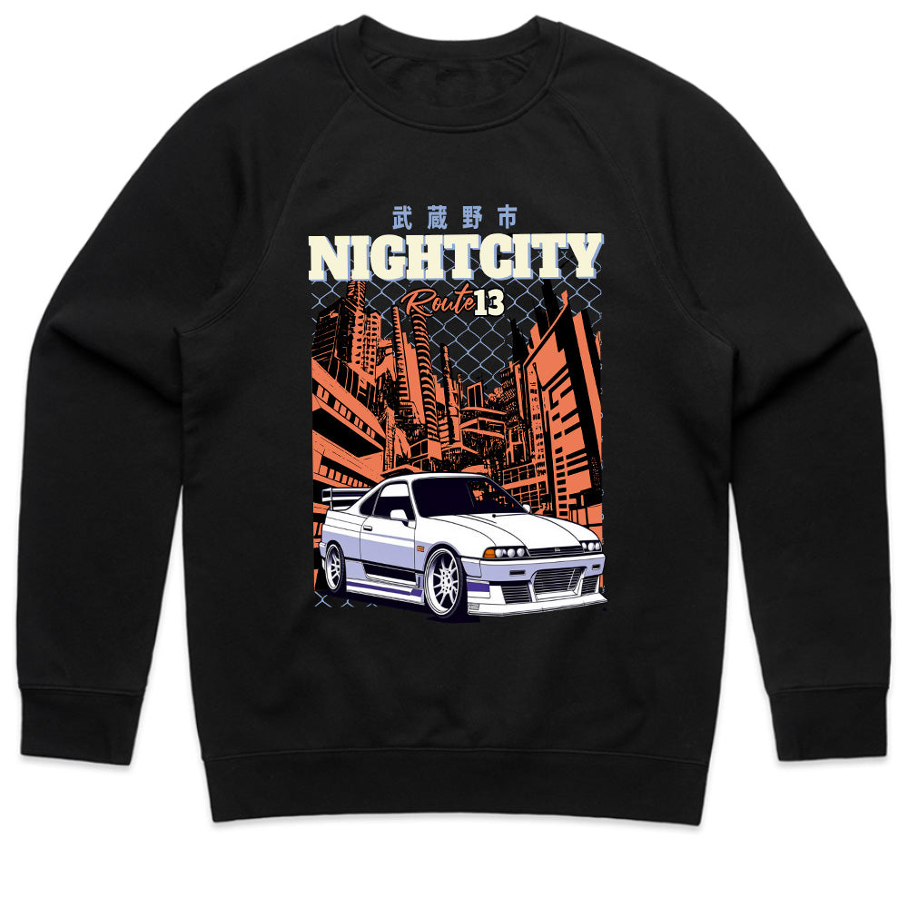 Night City Route 13" JDM Skyline T-Shirt – Tokyo Street Racing Aesthetic