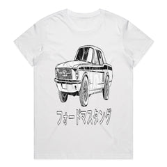 Vintage Mustang Japanese Kanji Sweatshirt – Classic Muscle Car Enthusiast Apparel