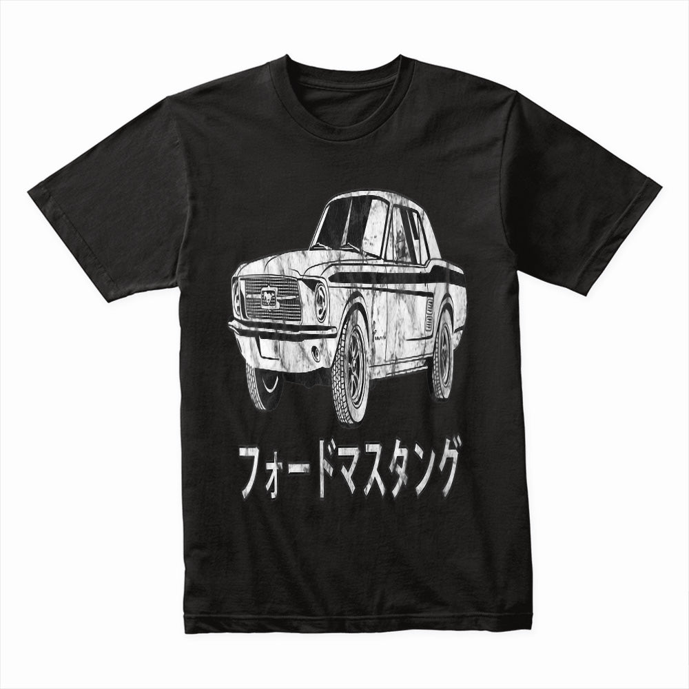 Vintage Mustang Japanese Kanji Sweatshirt – Classic Muscle Car Enthusiast Apparel