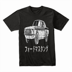 Vintage Mustang Japanese Kanji Sweatshirt – Classic Muscle Car Enthusiast Apparel