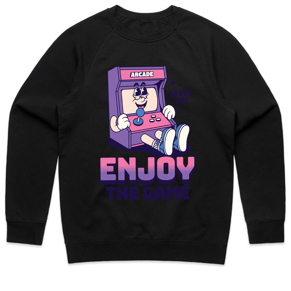 "Enjoy the Game" Retro Arcade Character T-Shirt