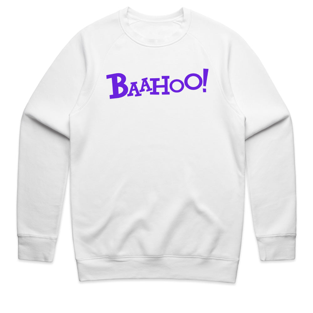 BaaHoo! Bold & Fun Graphic T-Shirt – Playful Purple Design