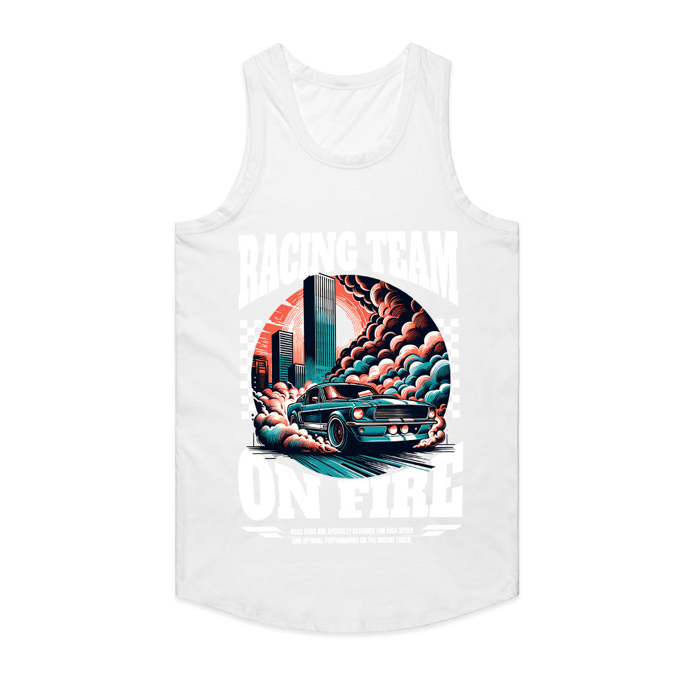 Racing Team On Fire - High-Speed Streetwear T-Shirt