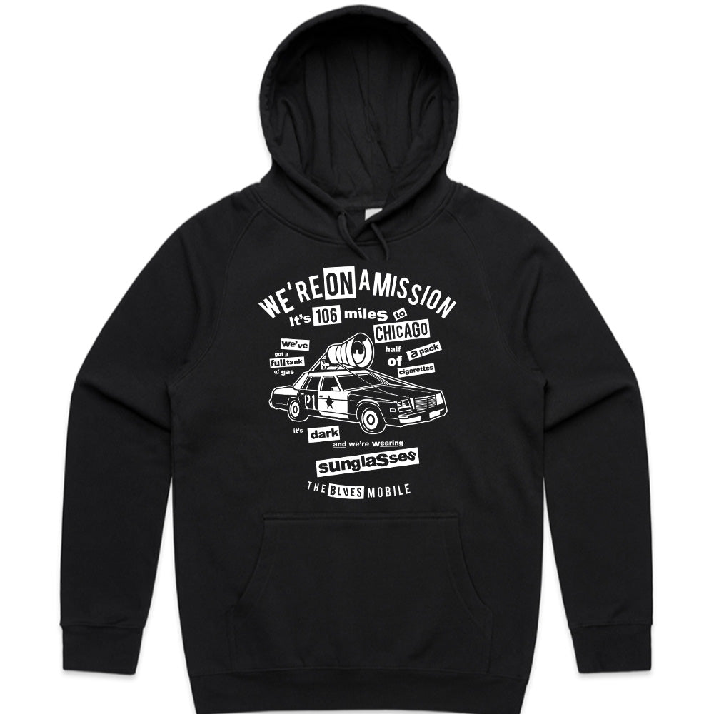 106 Miles to Chicago - Blues Mobile Mission Quote T-Shirt