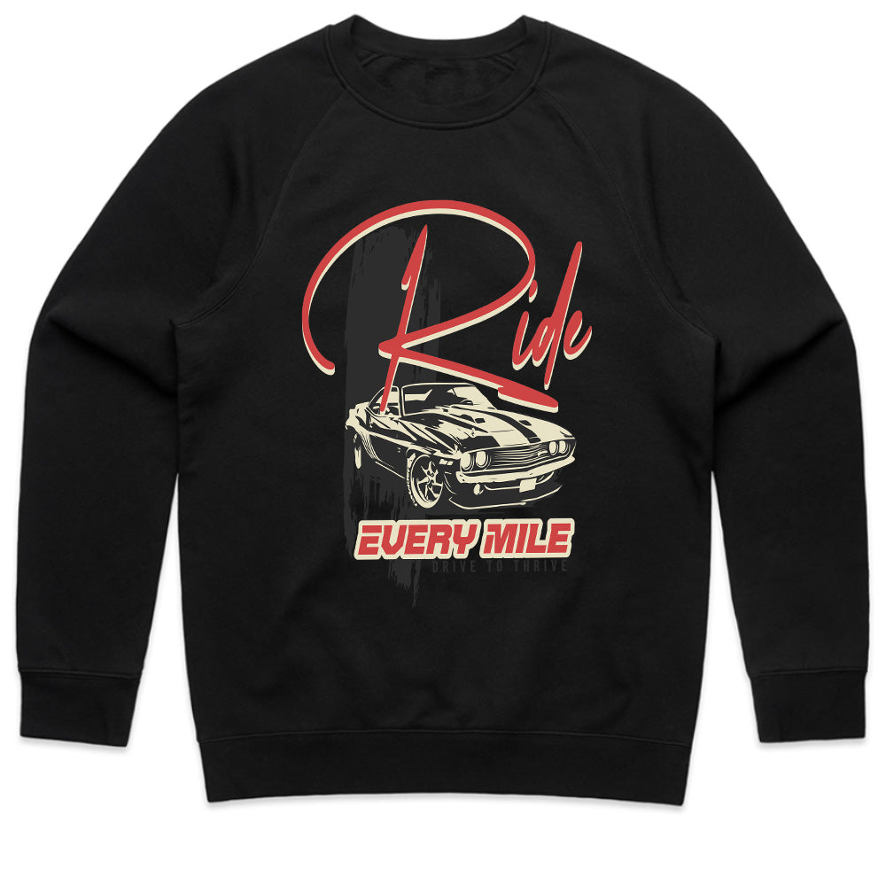 Ride Every Mile – Classic Muscle Car Lifestyle Tee