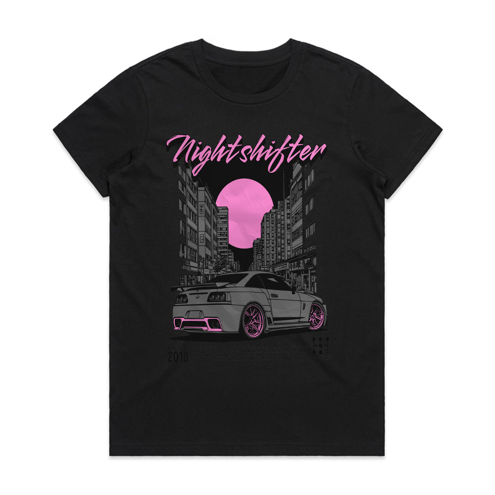 Nightshifter - Neon Noir JDM Street Racing T-Shirt